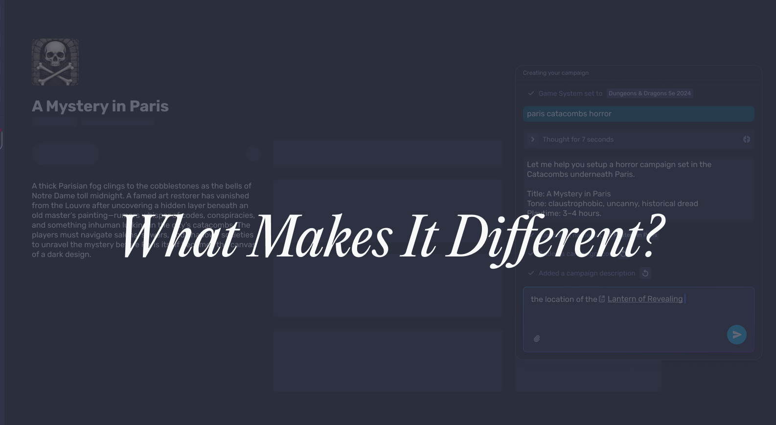 What Makes It Different?