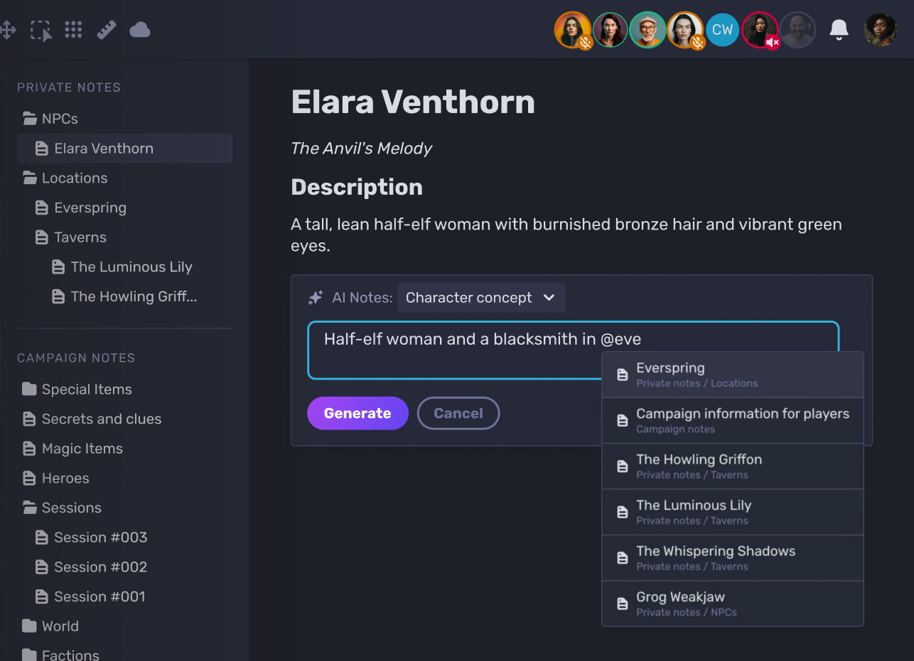 AI Assistant in Notes