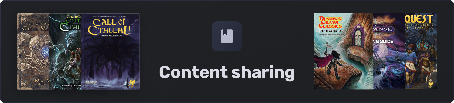 Content sharing banner