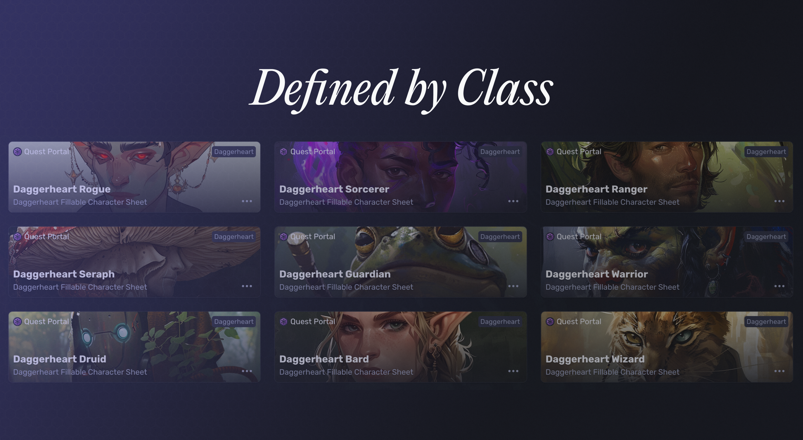 Using Quest Portal Character Sheets